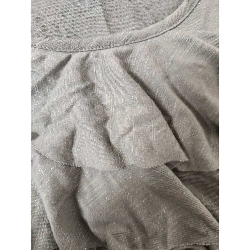 Maurices 2x Gray Ruffle tank - Picture 2 of 5